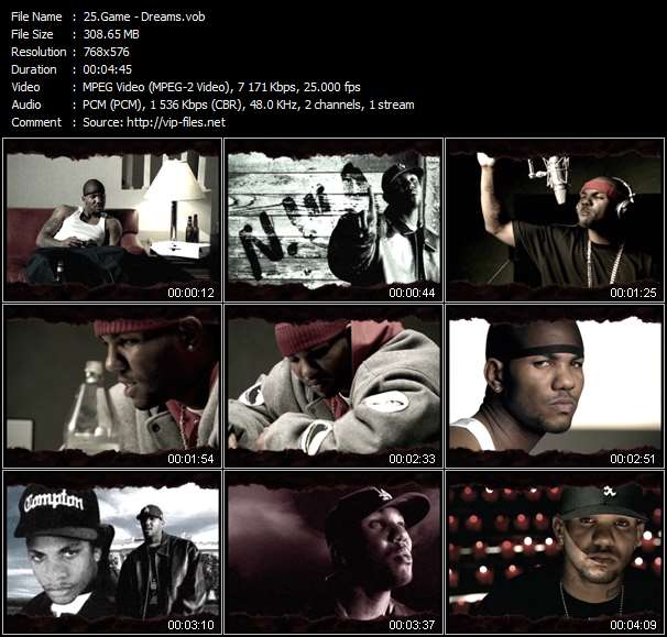 Game video ”Dreams” from dvd ”UK Chart Video July 2005”