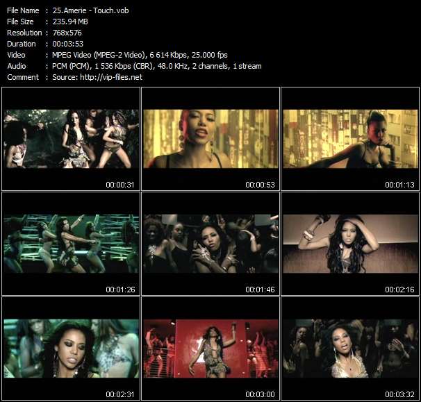 Amerie video ”Touch” from dvd ”UK Chart Video August 2005”