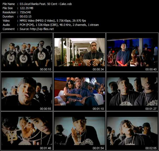 Lloyd Banks Feat. 50 Cent video ”Cake” from dvd ”Urban Video January 2007”