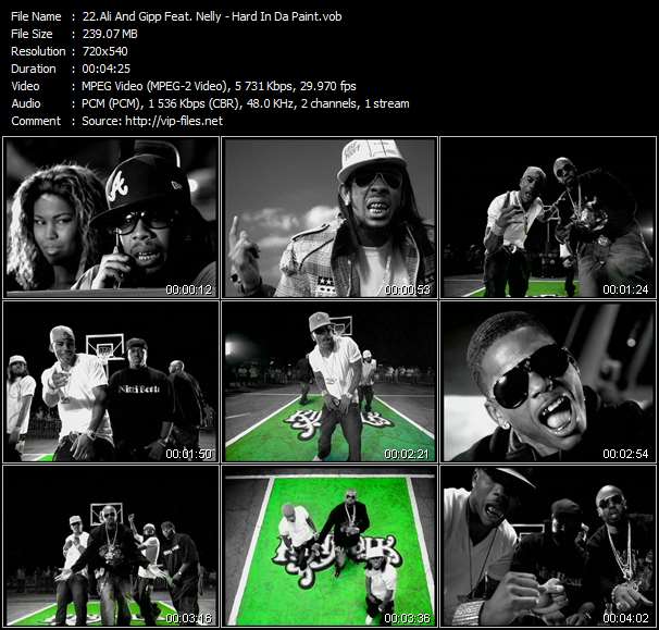 Ali And Gipp Feat. Nelly video ”Hard In Da Paint” from dvd ”Urban Video January 2007”