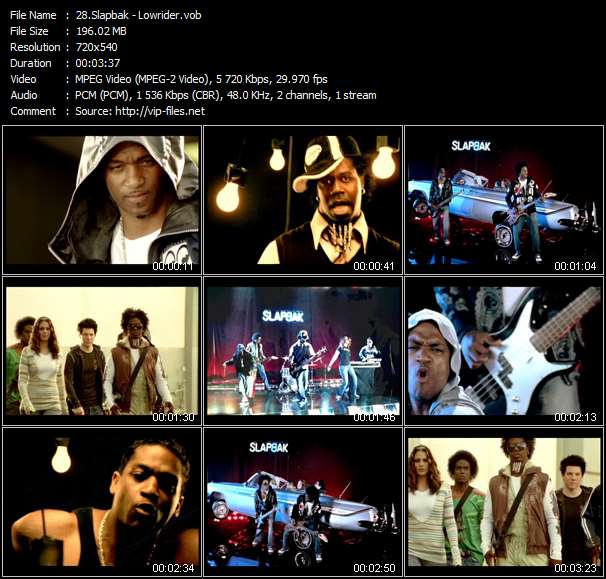 Slapbak video ”Lowrider” from dvd ”Urban Video January 2007”
