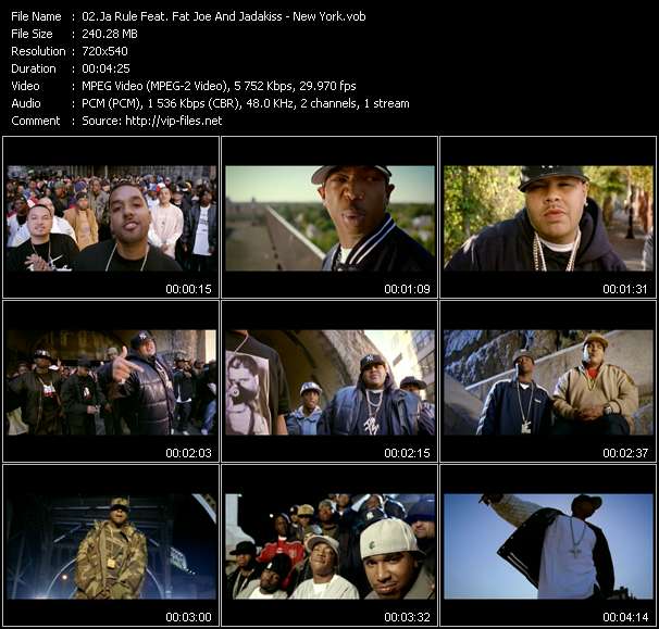 Ja Rule Feat. Fat Joe And Jadakiss video ”New York” from dvd ”Urban Video February 2005”