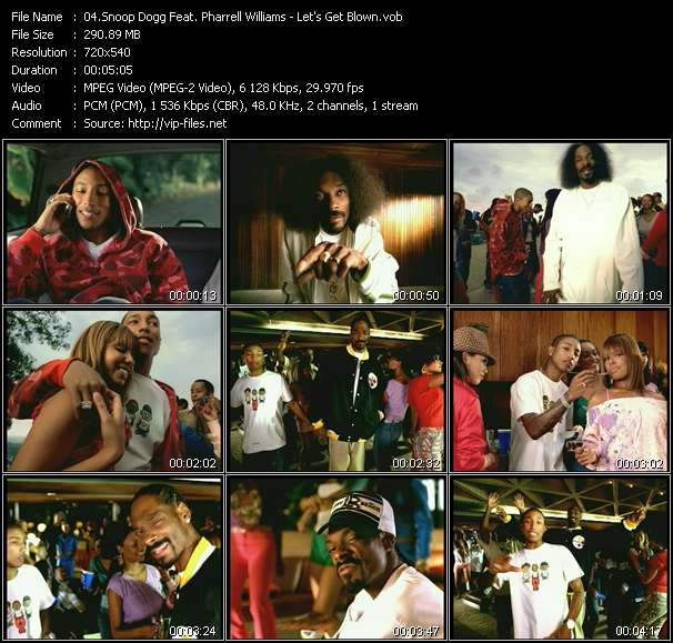 Snoop Dogg Feat. Pharrell Williams video ”Let's Get Blown” from dvd ”Urban Video February 2005”