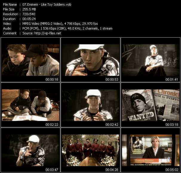 Eminem video ”Like Toy Soldiers” from dvd ”Urban Video February 2005”