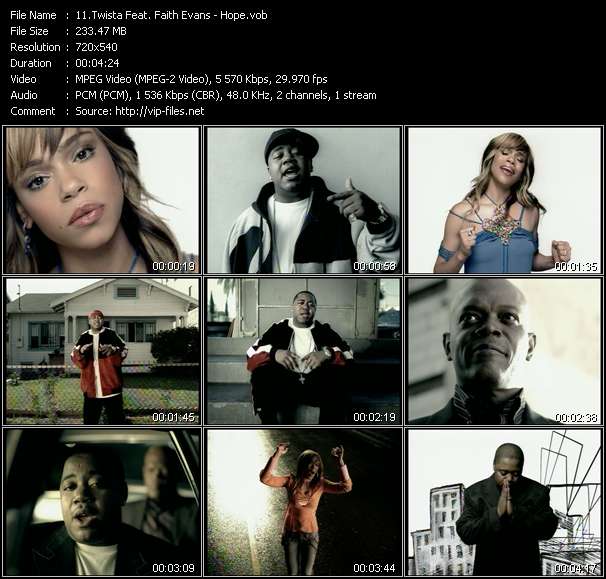 Twista Feat. Faith Evans video ”Hope” from dvd ”Urban Video February 2005”