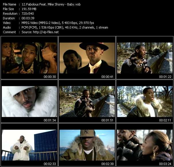 Fabolous Feat. Mike Shorey video ”Baby” from dvd ”Urban Video February 2005”