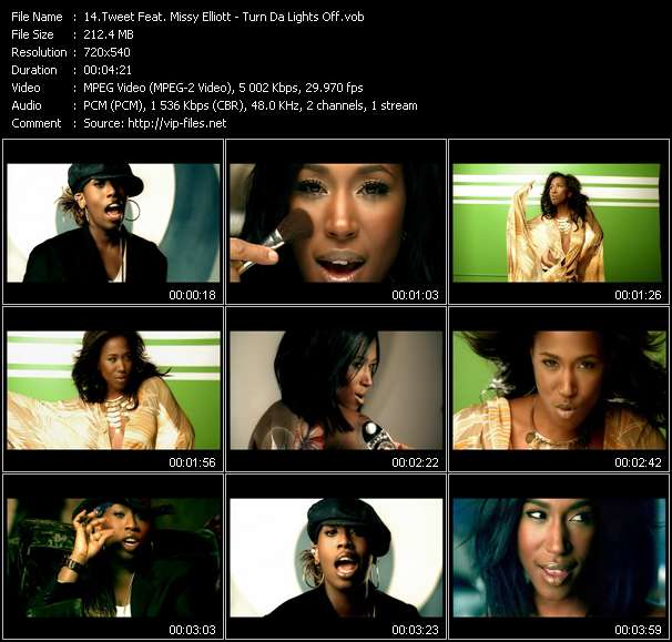 Tweet Feat. Missy Elliott video ”Turn Da Lights Off” from dvd ”Urban Video February 2005”