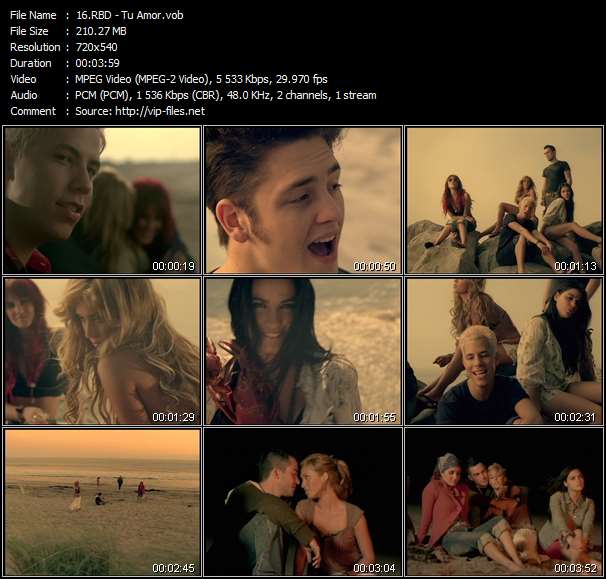 RBD video ”Tu Amor” from dvd ”Urban Video February 2007”