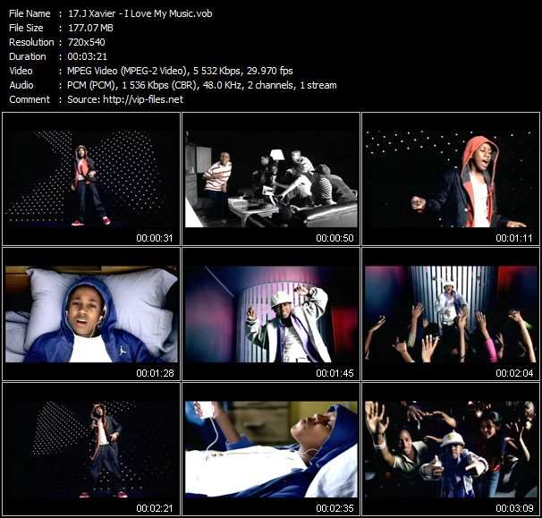 J Xavier video ”I Love My Music” from dvd ”Urban Video February 2007”