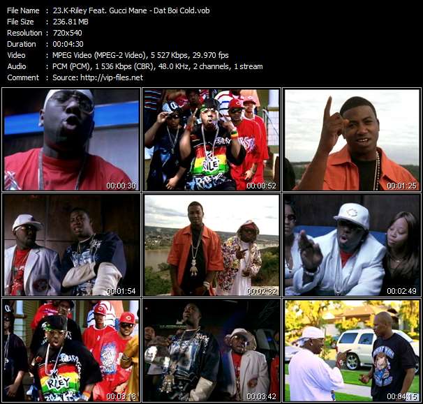 K-Riley Feat. Gucci Mane video ”Dat Boi Cold” from dvd ”Urban Video February 2007”