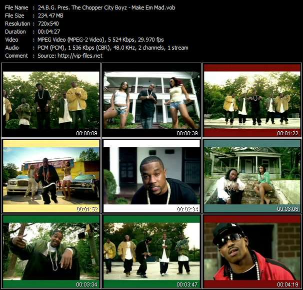 B.G. Pres. The Chopper City Boyz video ”Make Em Mad” from dvd ”Urban Video February 2007”