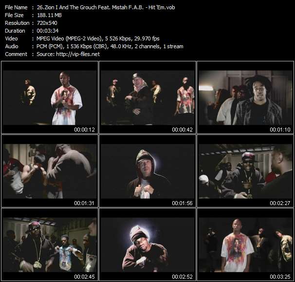 Zion I And The Grouch Feat. Mistah F.A.B. video ”Hit 'Em” from dvd ”Urban Video February 2007”
