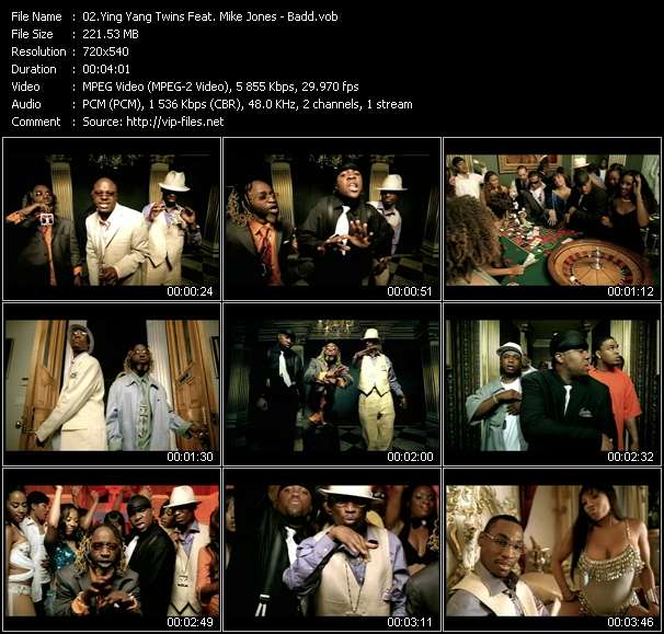 Ying Yang Twins Feat. Mike Jones video ”Badd” from dvd ”Urban Video September 2005”