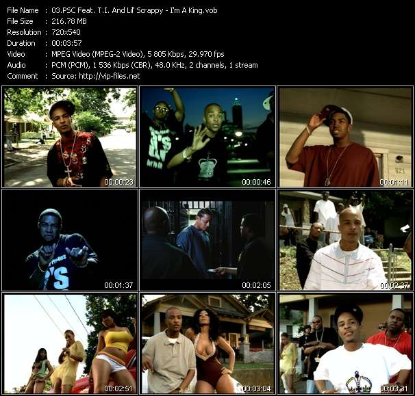 PSC Feat. T.I. And Lil' Scrappy video ”I'm A King” from dvd ”Urban Video September 2005”