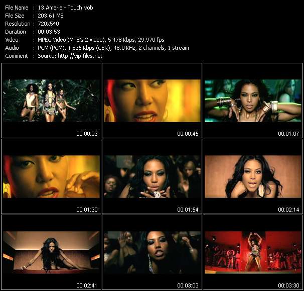 Amerie video ”Touch” from dvd ”Urban Video September 2005”