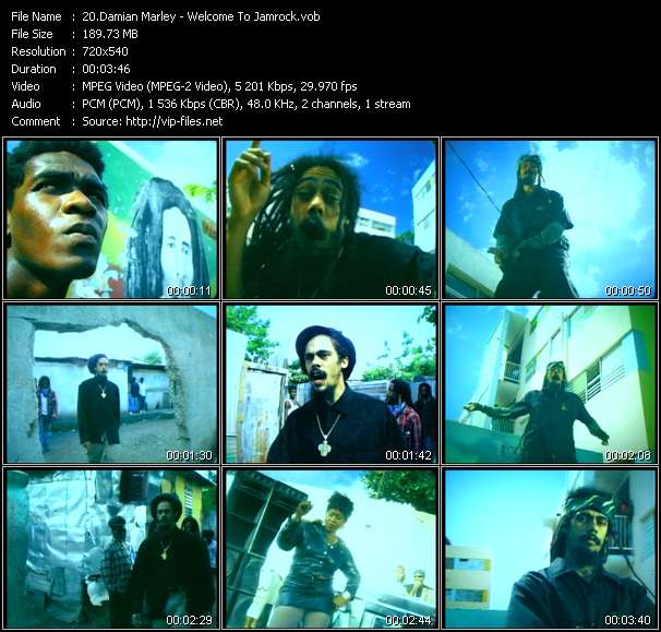 Damian Marley video ”Welcome To Jamrock” from dvd ”Urban Video September 2005”