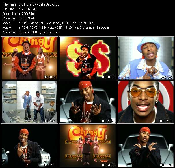 Chingy video ”Balla Baby” from dvd ”Urban Video November 2004”