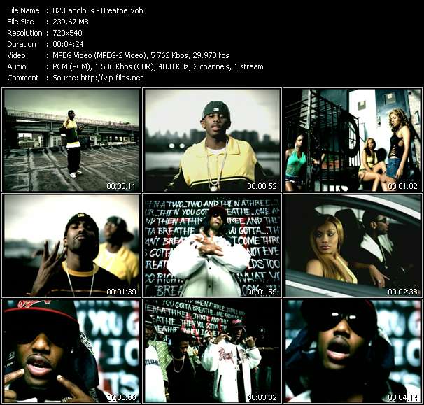 Fabolous video ”Breathe” from dvd ”Urban Video November 2004”