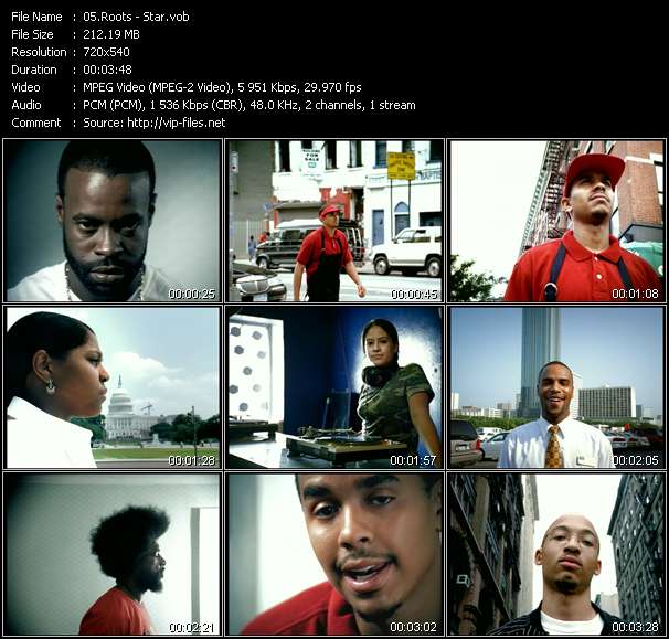 Roots video ”Star” from dvd ”Urban Video November 2004”