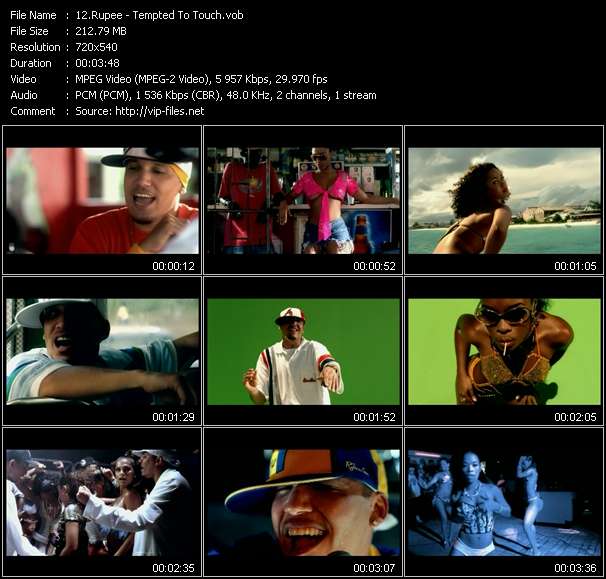 Rupee video ”Tempted To Touch” from dvd ”Urban Video November 2004”