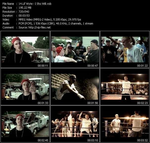 Lil' Wyte video ”I Sho Will” from dvd ”Urban Video November 2004”