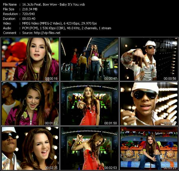 JoJo Feat. Bow Wow video ”Baby It's You” from dvd ”Urban Video November 2004”