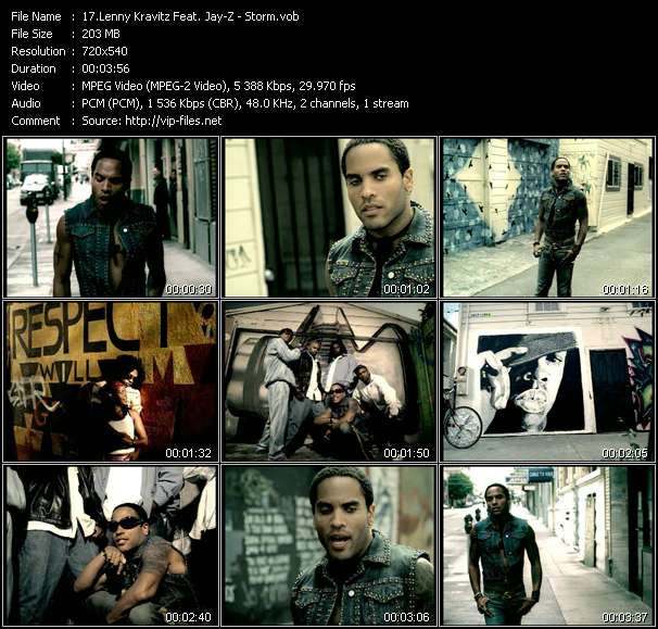 Lenny Kravitz Feat. Jay-Z video ”Storm” from dvd ”Urban Video November 2004”