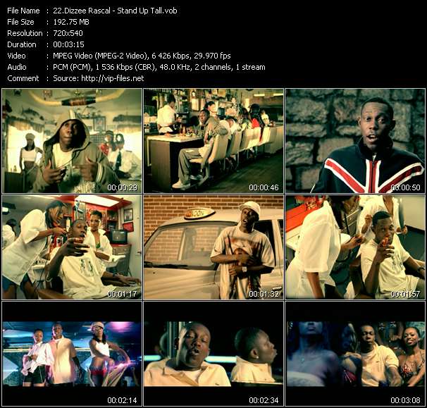 Dizzee Rascal video ”Stand Up Tall” from dvd ”Urban Video November 2004”