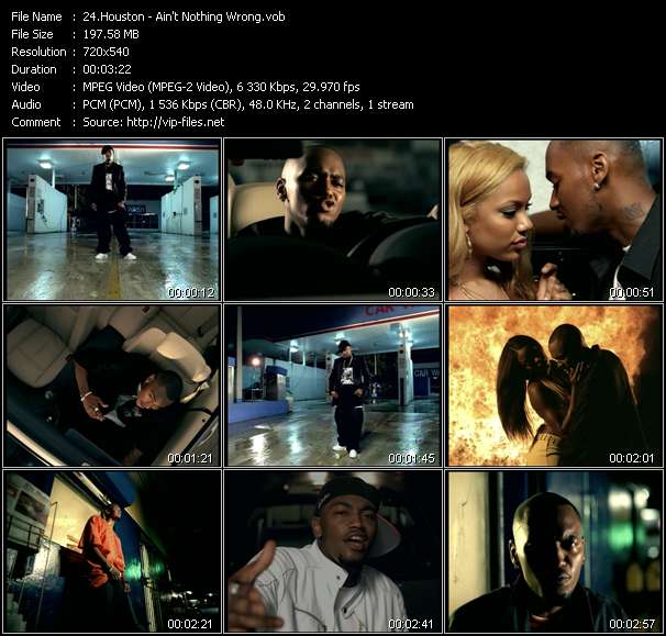 Houston video ”Ain't Nothing Wrong” from dvd ”Urban Video November 2004”