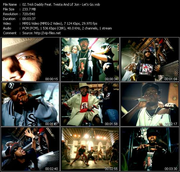 Trick Daddy Feat. Twista And Lil' Jon video ”Let's Go” from dvd ”Urban Video December 2004”