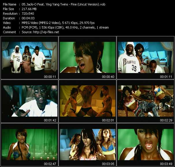 Jacki-O Feat. Ying Yang Twins video ”Fine (Uncut Version)” from dvd ”Urban Video December 2004”