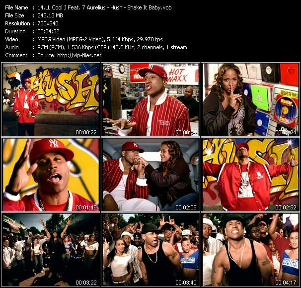 LL Cool J Feat. 7 Aurelius video ”Hush - Shake It Baby” from dvd ”Urban Video December 2004”