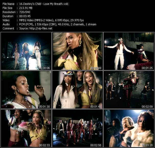 Destiny's Child video ”Lose My Breath” from dvd ”Urban Video December 2004”