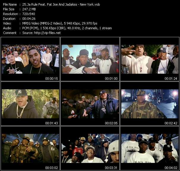 Ja Rule Feat. Fat Joe And Jadakiss video ”New York” from dvd ”Urban Video December 2004”