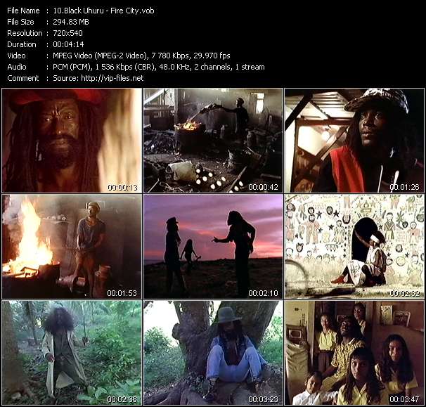 Black Uhuru video ”Fire City” from dvd ”Rock America February 1988”