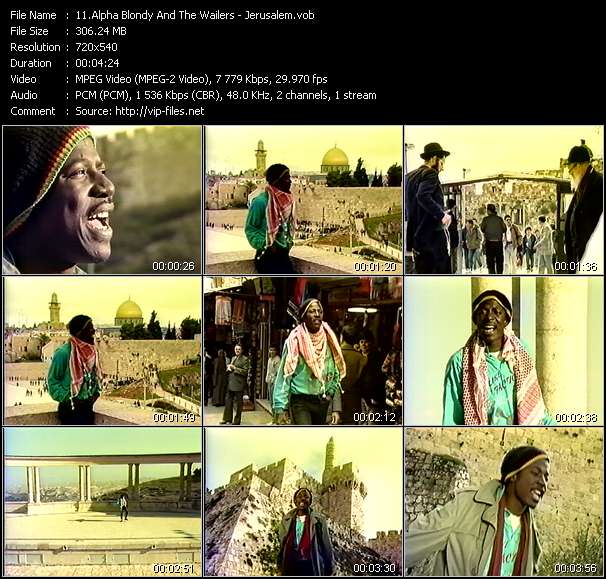 Alpha Blondy And The Wailers video ”Jerusalem” from dvd ”Rock America April 1988”