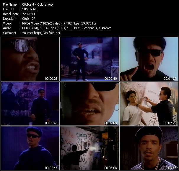 Ice-T video ”Colors” from dvd ”Rock America June 1988”