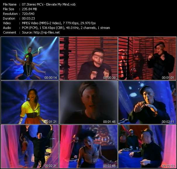 Stereo MC's video ”Elevate My Mind” from dvd ”Rock America July 1991”