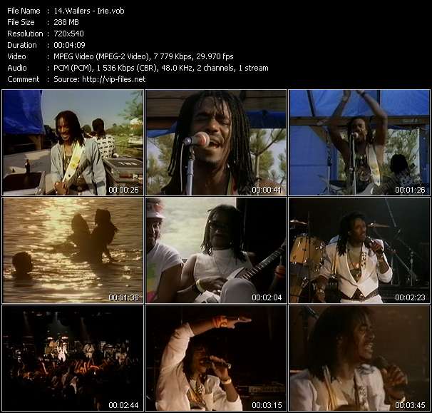 Wailers video ”Irie” from dvd ”Rock America September 1989”