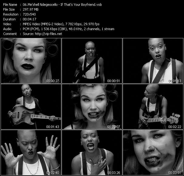 Me'shell Ndegeocello video ”If That's Your Boyfriend” from dvd ”Rock America Dance March 1994”