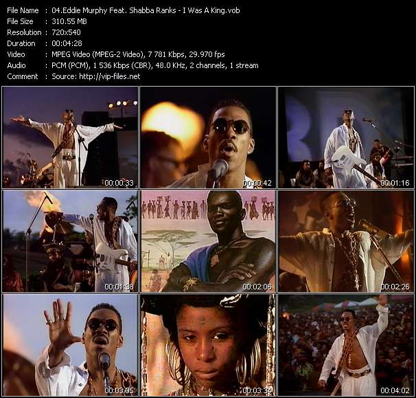 Eddie Murphy Feat. Shabba Ranks video ”I Was A King” from dvd ”Rock America Mainstream January 1993”