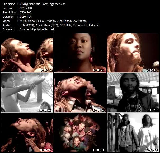 Big Mountain video ”Get Together” from dvd ”Rock America Mainstream March 1996”