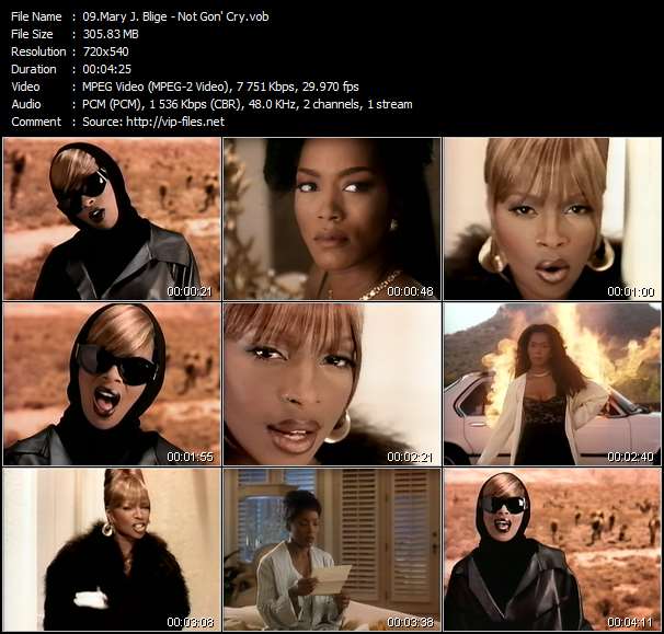 Download Urban Style Music Video: Mary J. Blige - Not Gon' Cry 