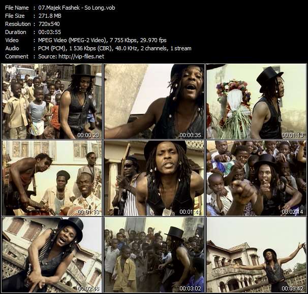 Download Urban Style Music Video: Majek Fashek - So Long 