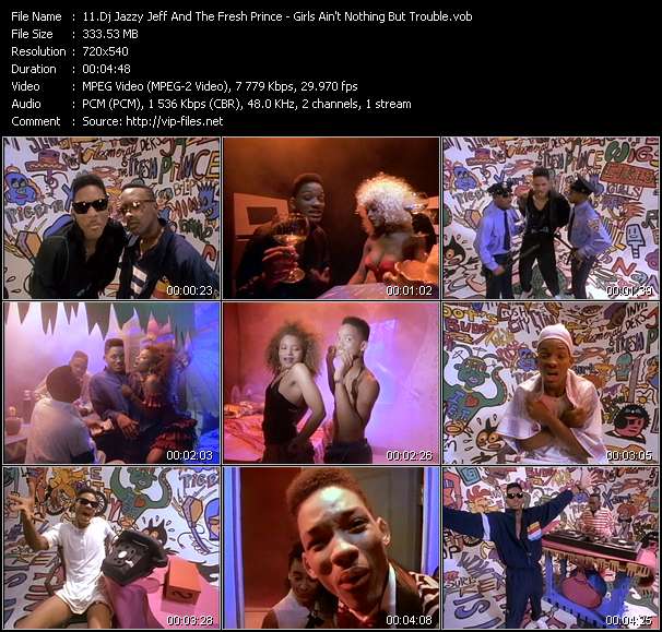 Dj Jazzy Jeff And The Fresh Prince video ”Girls Ain't Nothing But Trouble” from dvd ”Rock America Mainstream December 1988”