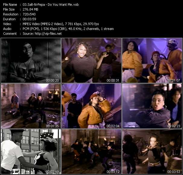 Salt-N-Pepa video ”Do You Want Me” from dvd ”Rock America Urban January 1991”