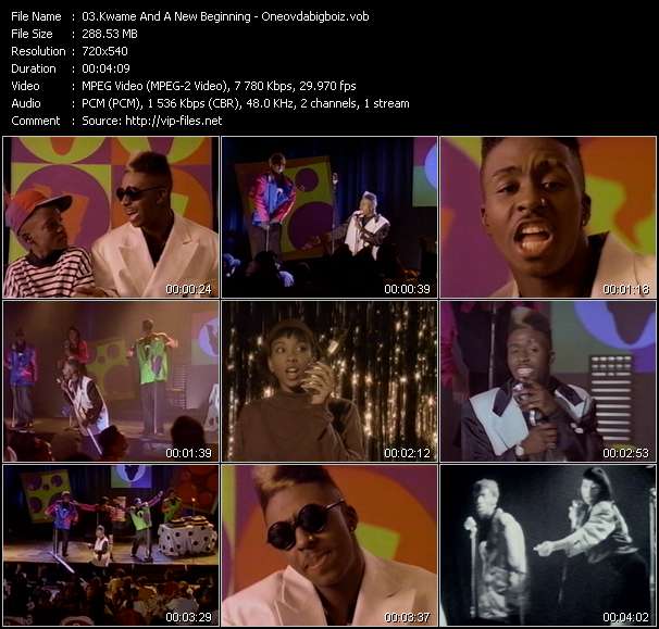 Kwame And A New Beginning video ”Oneovdabigboiz” from dvd ”Rock America Urban February 1991”