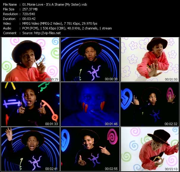 Monie Love video ”It's A Shame (My Sister)” from dvd ”Rock America Urban March 1991”