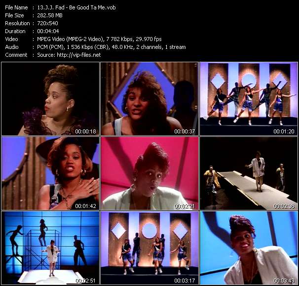 J.J. Fad video ”Be Good Ta Me” from dvd ”Rock America Urban May 1991”