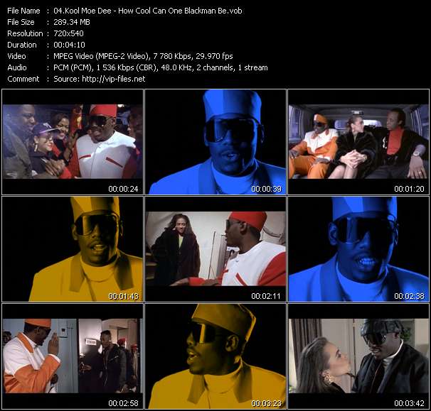 Kool Moe Dee video ”How Cool Can One Blackman Be” from dvd ”Rock America Urban July 1991”